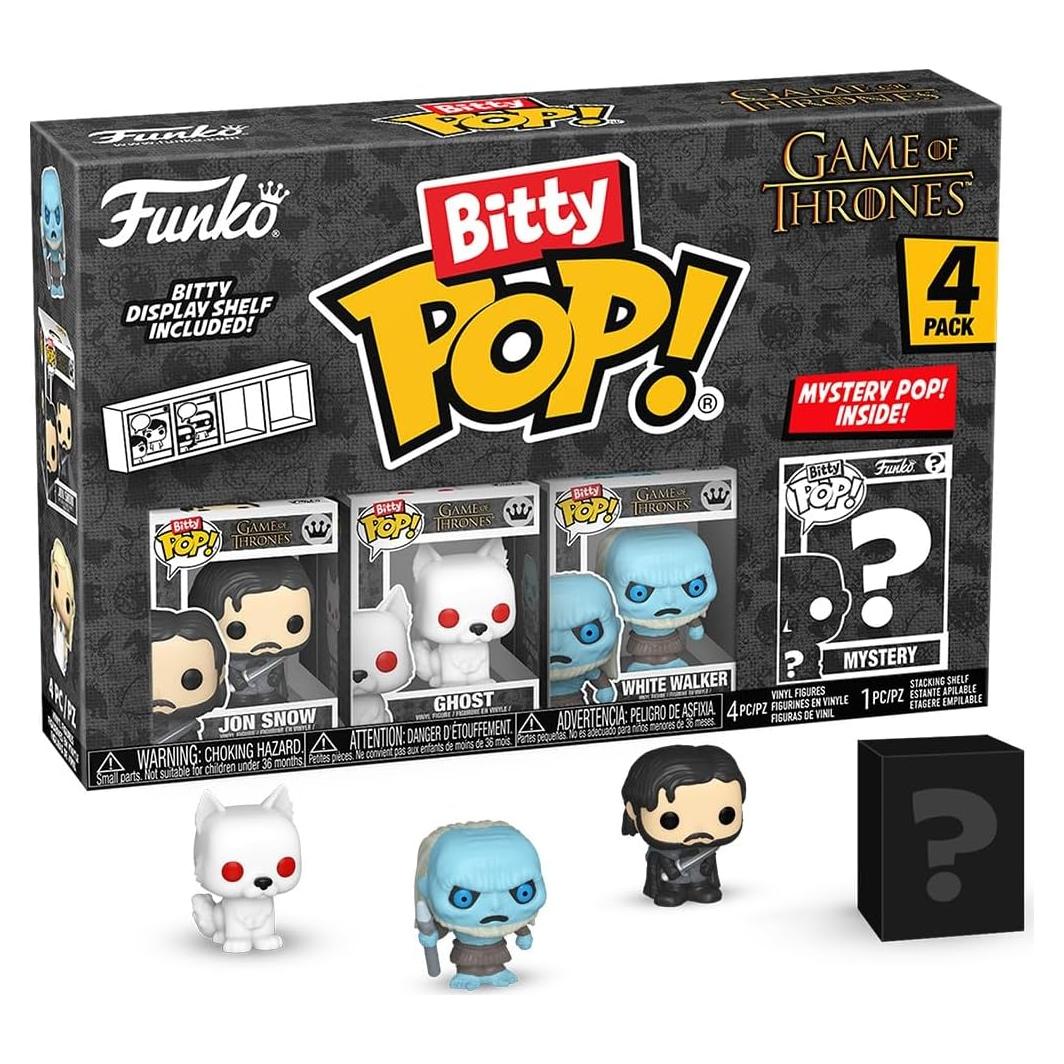Funko Bitty Pop Juego de Tronos - Jon Snow, Fantasma y más