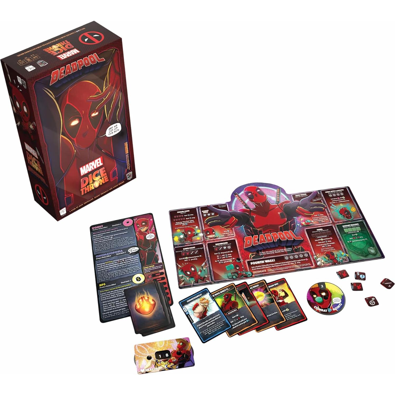 Juego de Dados Marvel Dice Throne Deadpool - Edición Deluxe