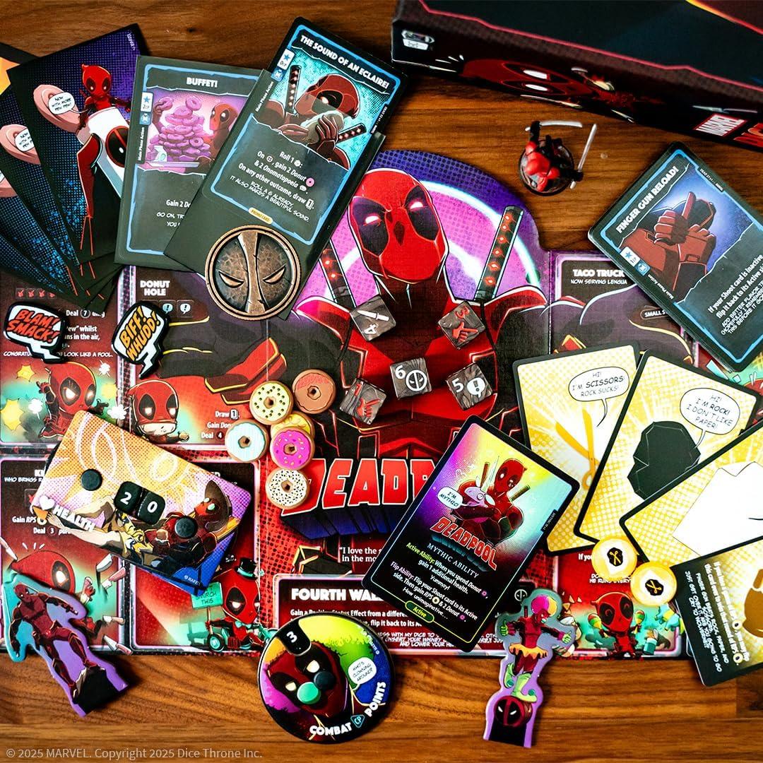 Juego de Dados Marvel Dice Throne Deadpool - Edición Deluxe