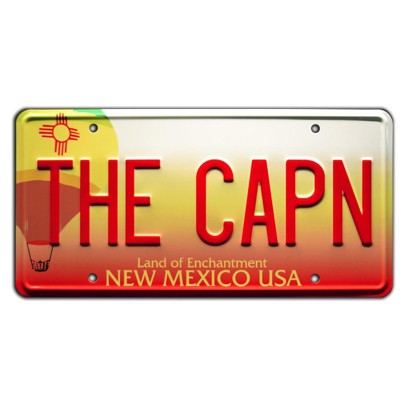 Placa de Licencia Metálica Breaking Bad THE CAPN 30.48x15.24cm