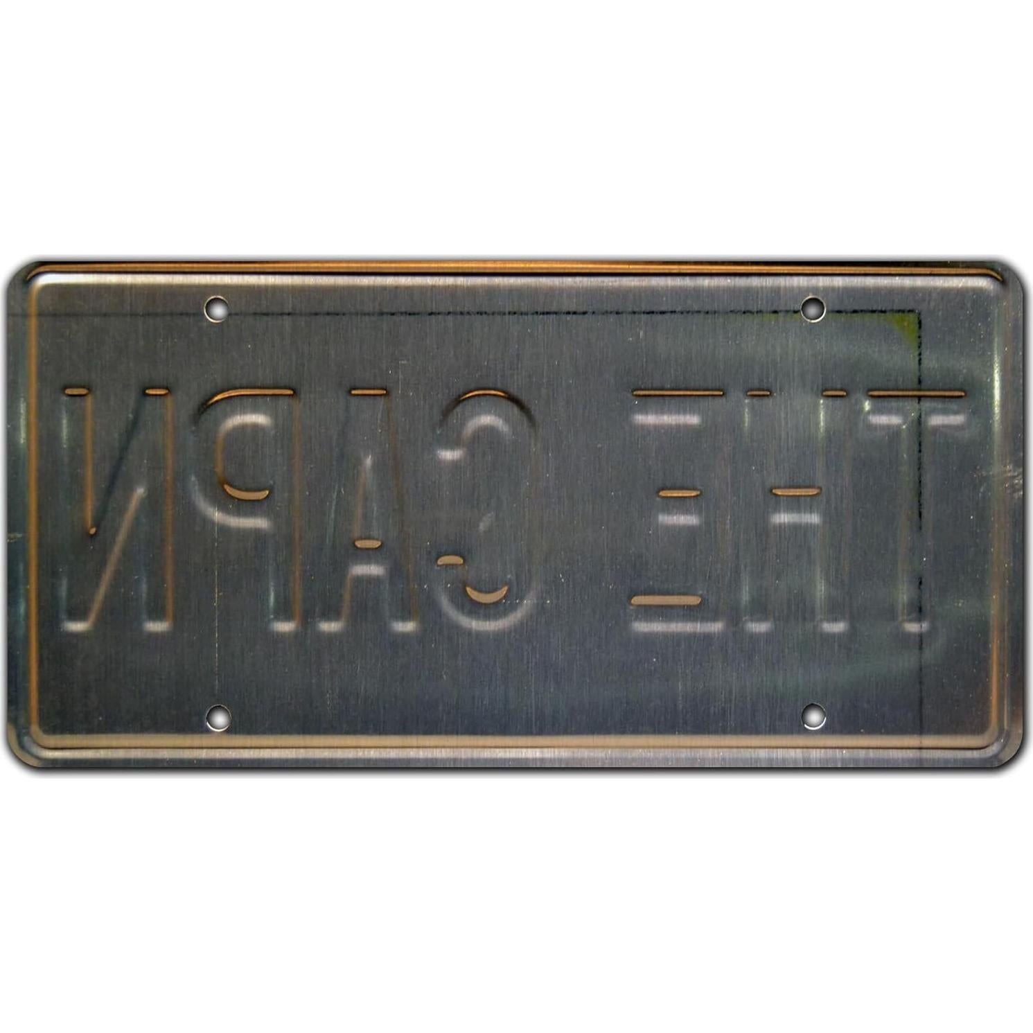 Placa de Licencia Metálica Breaking Bad THE CAPN 30.48x15.24cm