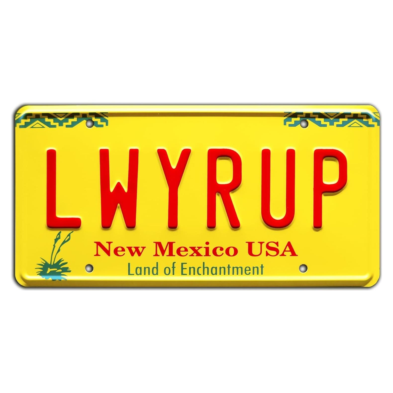 Placa de Licencia Decorativa LWYRUP Breaking Bad - 30.48x15.24 cm