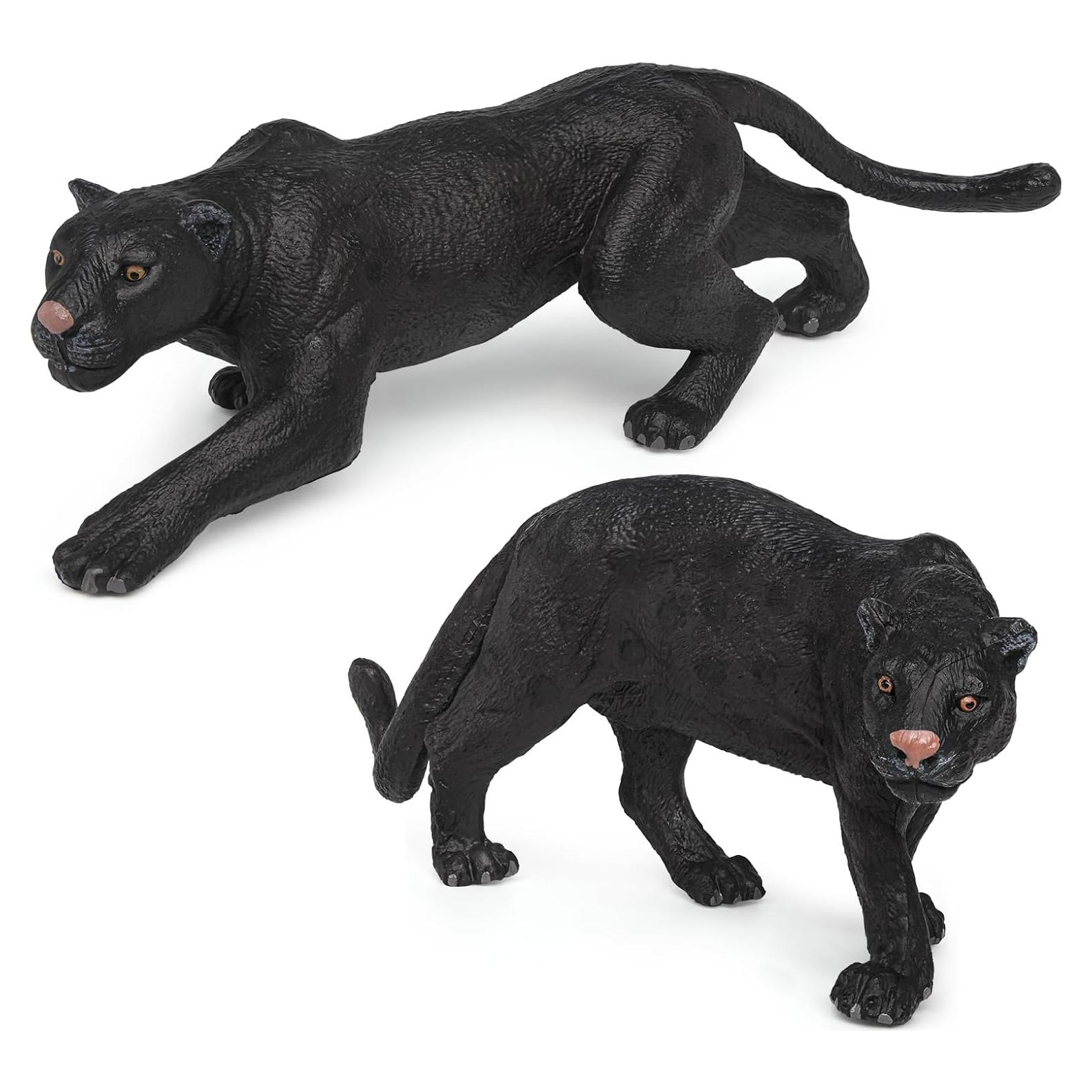 Set de 2 Figuras de Pantera Negra PVC WONWONTOYS 13.4x8.5 cm