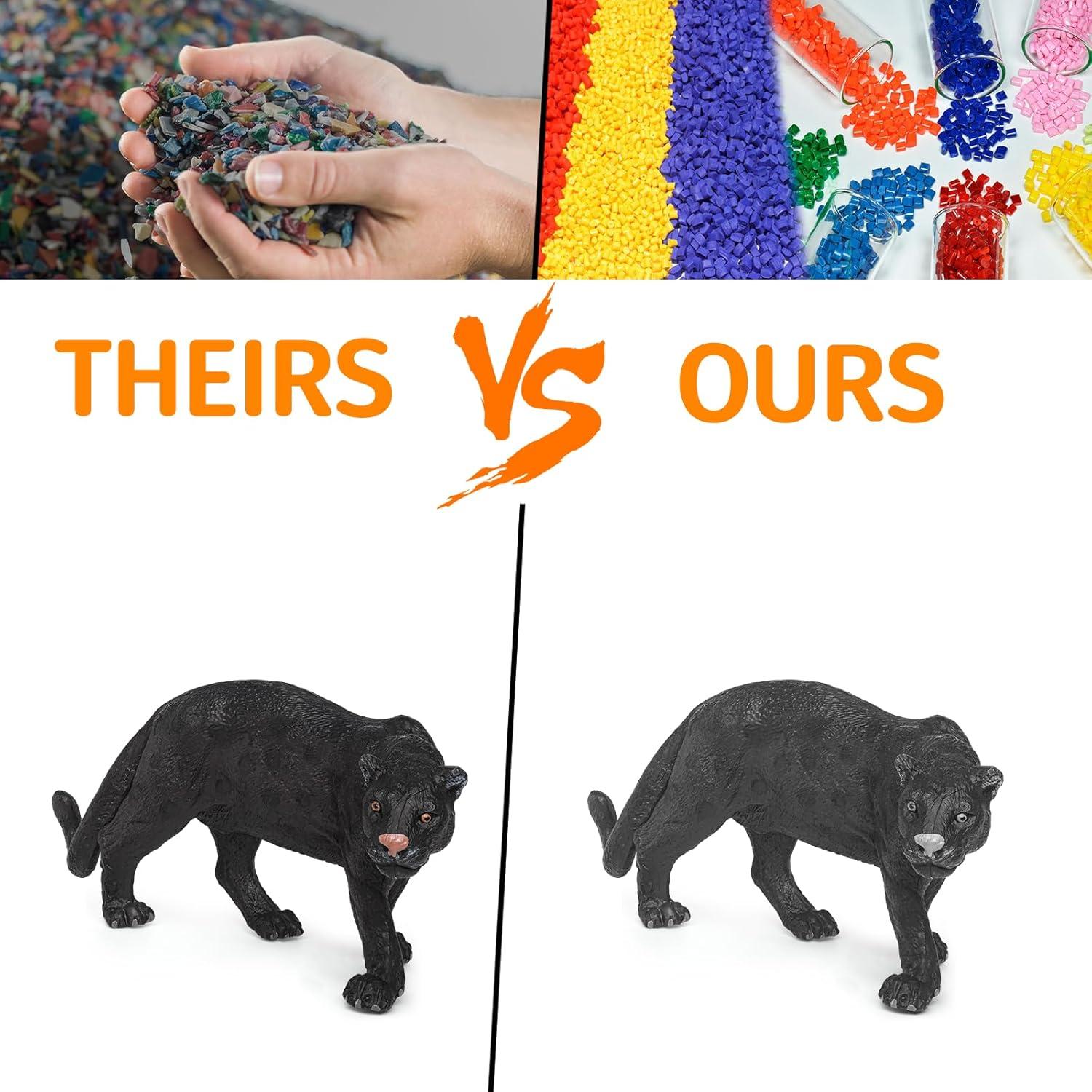 Set de 2 Figuras de Pantera Negra PVC WONWONTOYS 13.4x8.5 cm