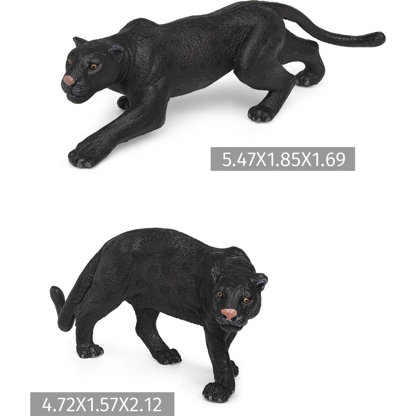 Set de 2 Figuras de Pantera Negra PVC WONWONTOYS 13.4x8.5 cm