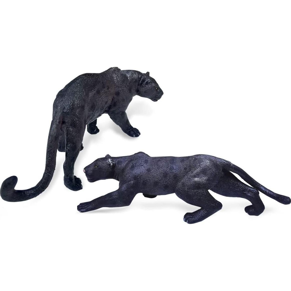 Set de 2 Figuras de Pantera Negra PVC WONWONTOYS 13.4x8.5 cm