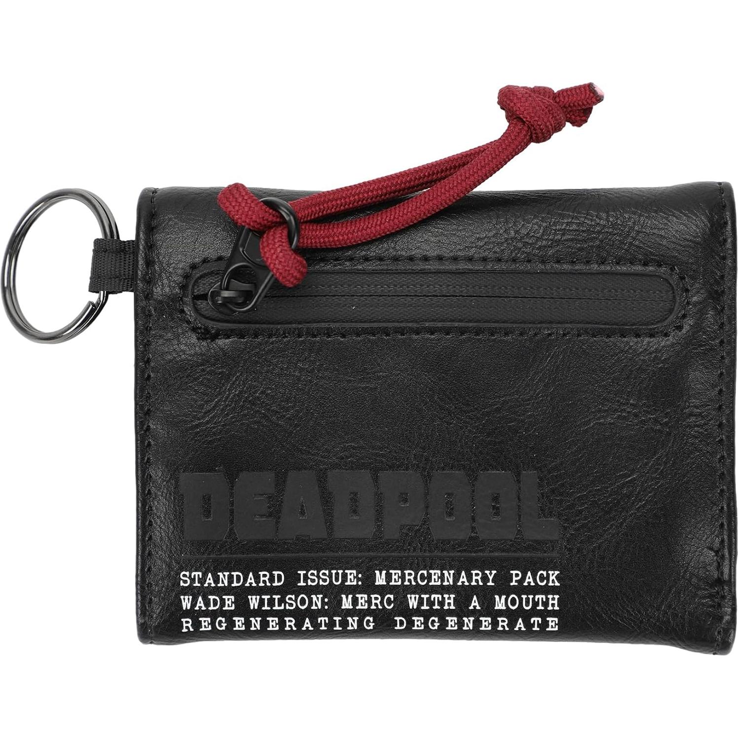 Cartera Trifold Marvel Deadpool con Cierre y 5 Ranuras
