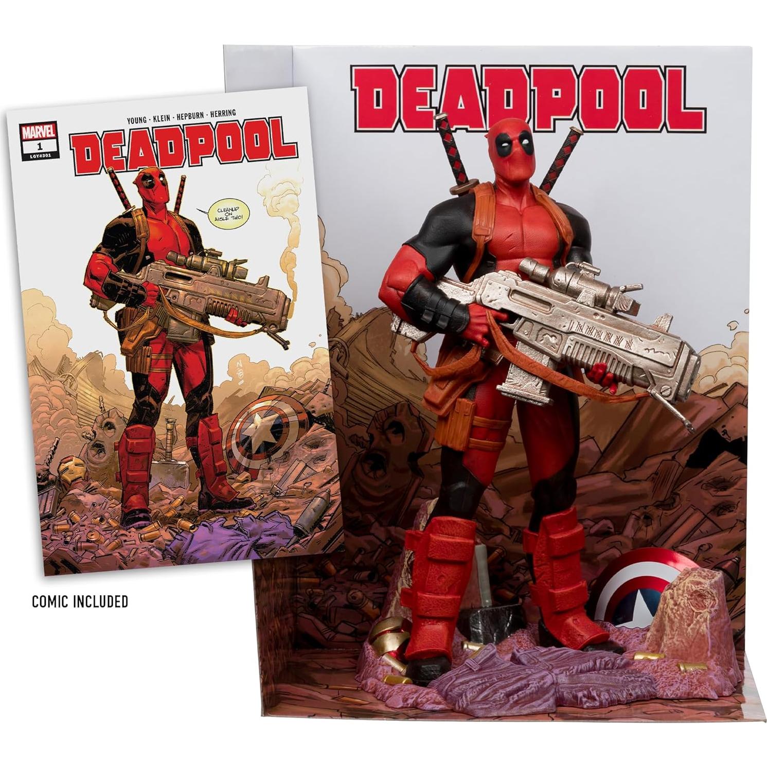 Muñeco Coleccionable Deadpool 1:6 McFarlane Toys con Escena