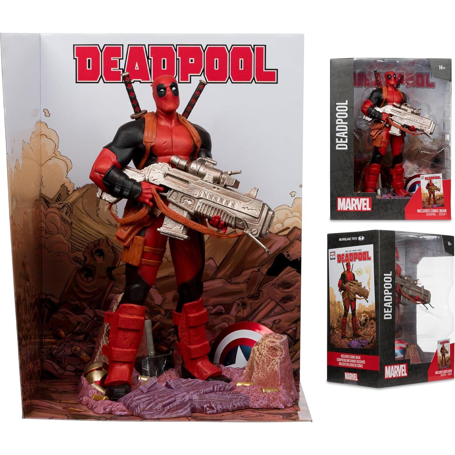 Muñeco Coleccionable Deadpool 1:6 McFarlane Toys con Escena