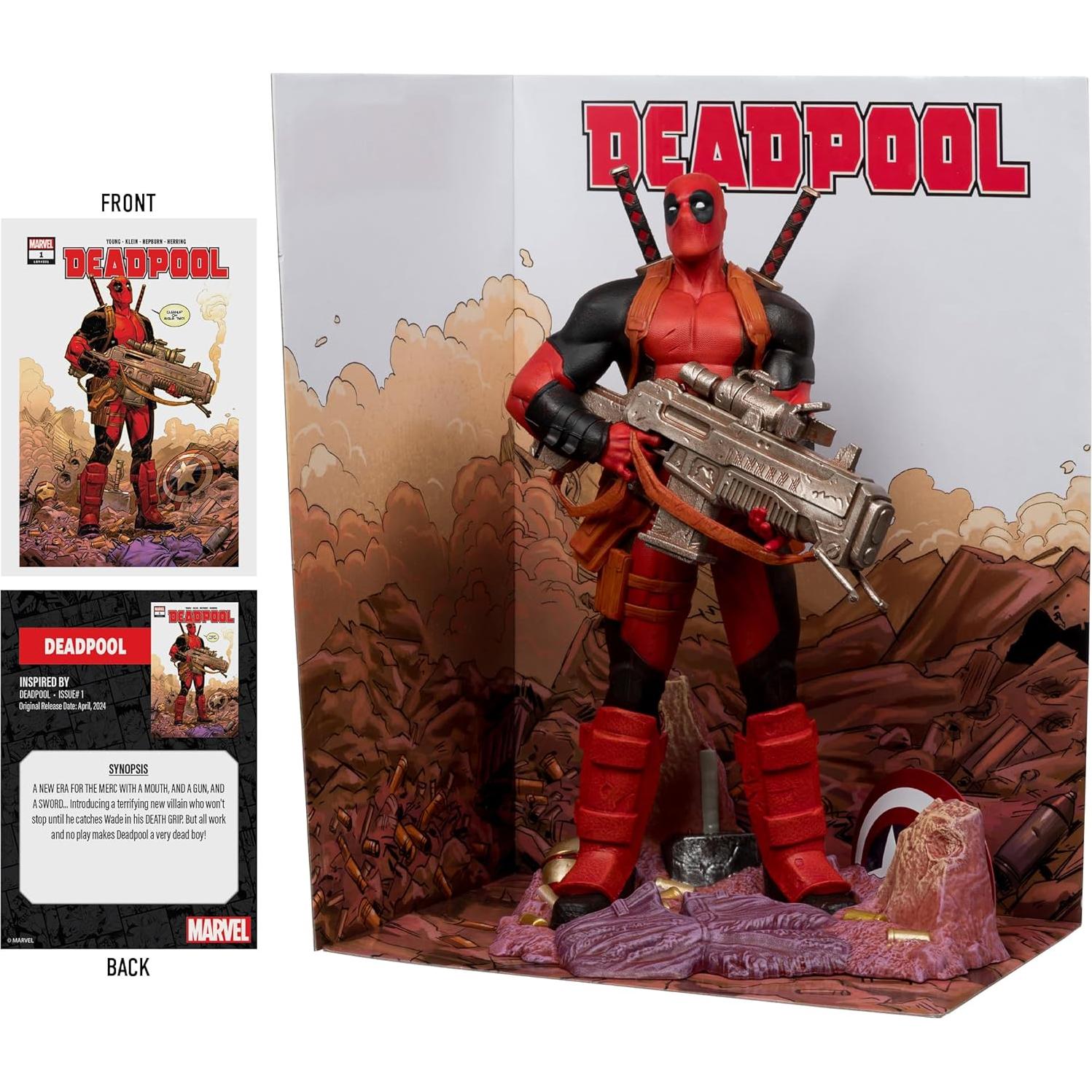 Muñeco Coleccionable Deadpool 1:6 McFarlane Toys con Escena