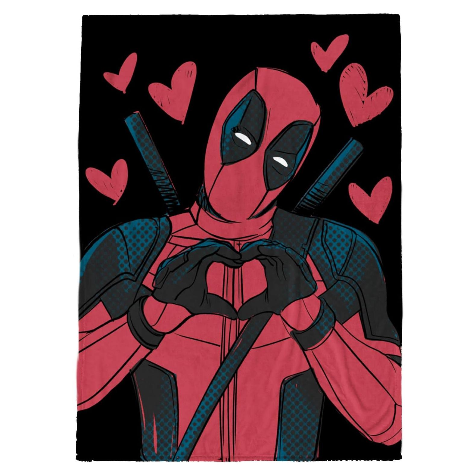 Manta de Peluche Jay Franco Deadpool 127x178 cm Negra