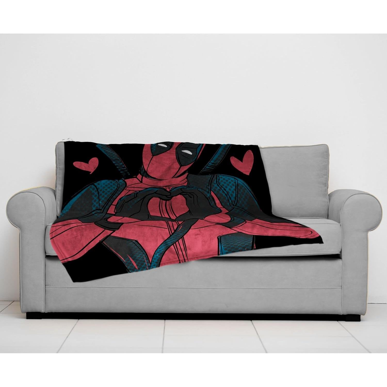 Manta de Peluche Jay Franco Deadpool 127x178 cm Negra