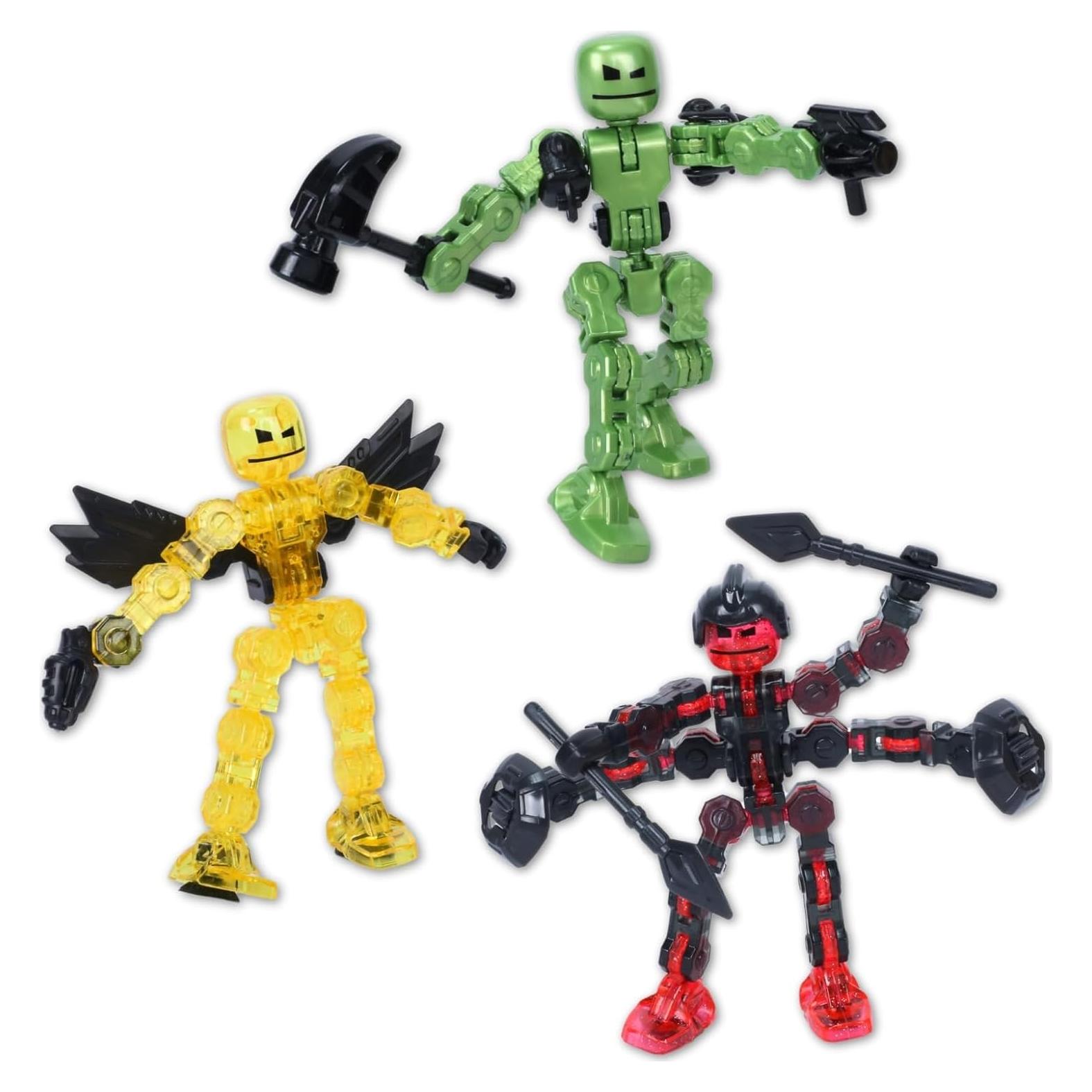 Set de 3 Figuras de Acción Klikbot Galaxy Zing - Stop Motion