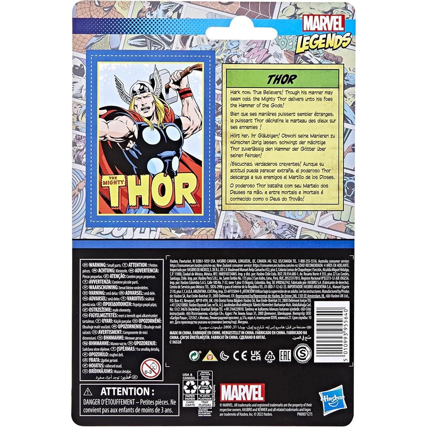 Figura de acción Thor Marvel Legends 3.75" Retro Hasbro