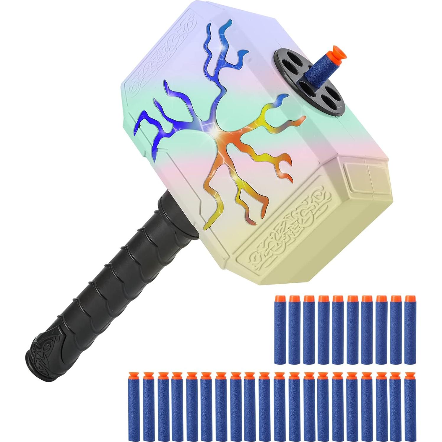 Pistola de Martillo Lanzador de Dardos KooRare con Luz 30.48cm