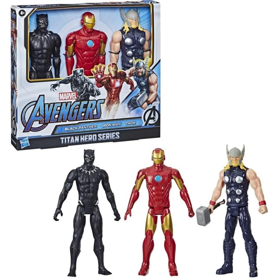 Pack de 3 Figuras de Acción Marvel Avengers 30 cm