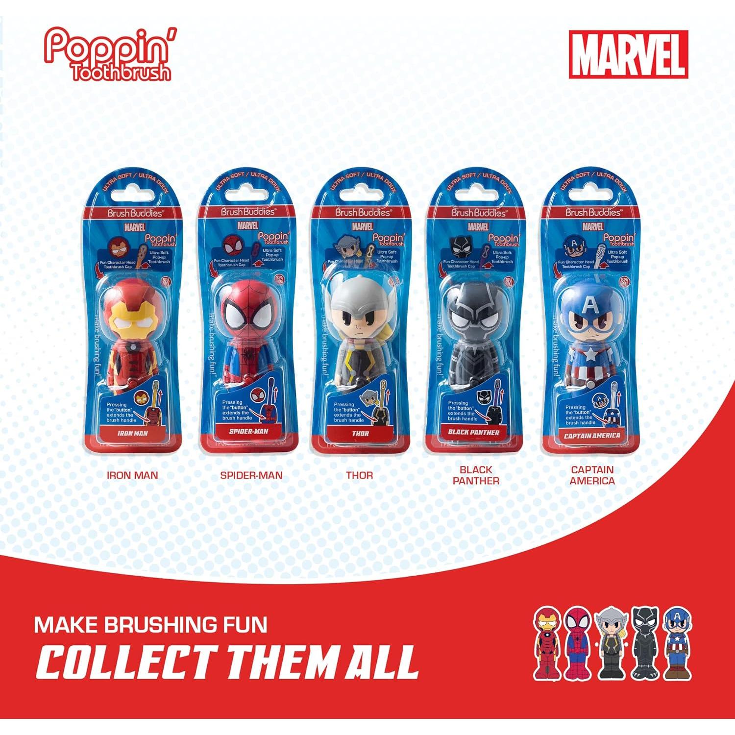 Cepillo de Dientes Brush Buddies Capitán América Niños 19cm