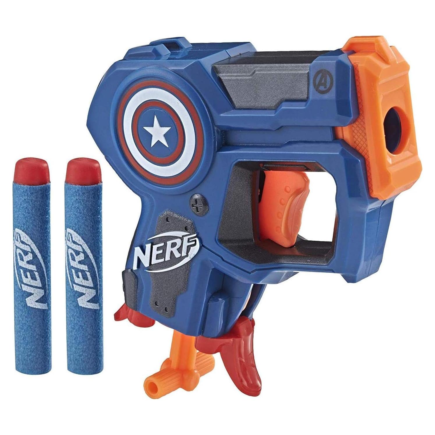 Blaster Nerf Microshots Marvel Capitán América 190g