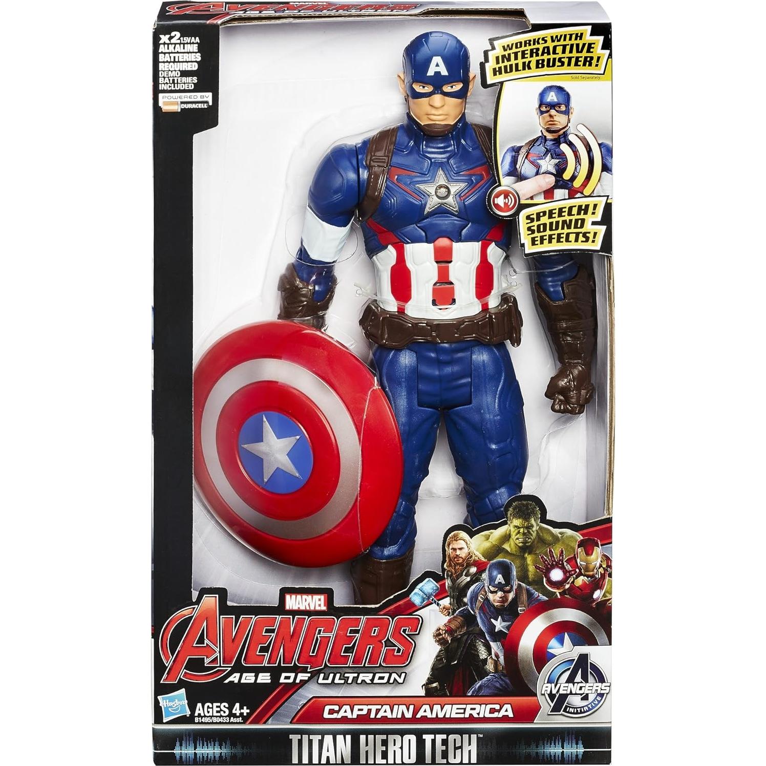 Figura de Acción Capitán América Titan Hero Tech 30.5 cm Hasbro