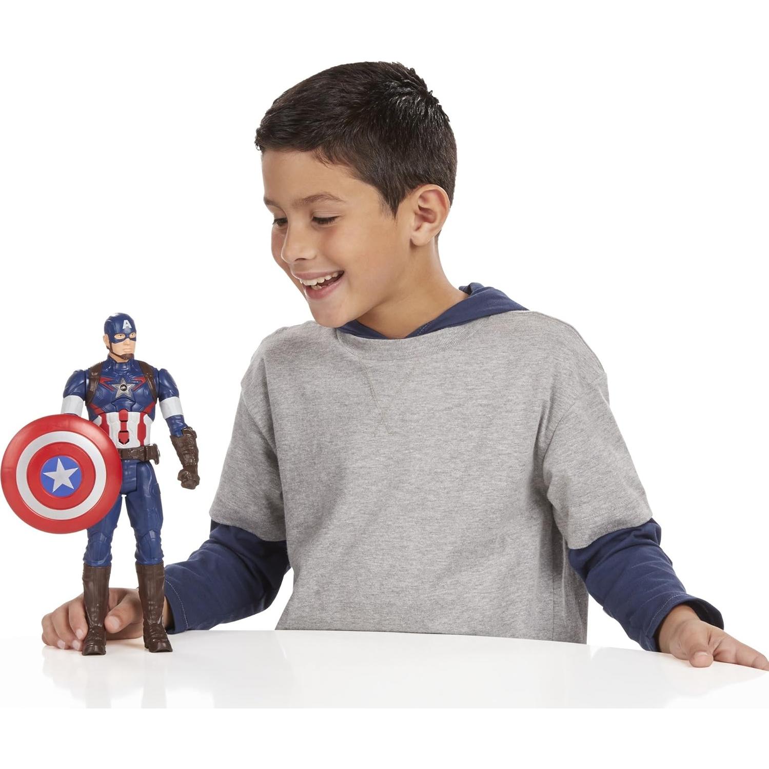 Figura de Acción Capitán América Titan Hero Tech 30.5 cm Hasbro