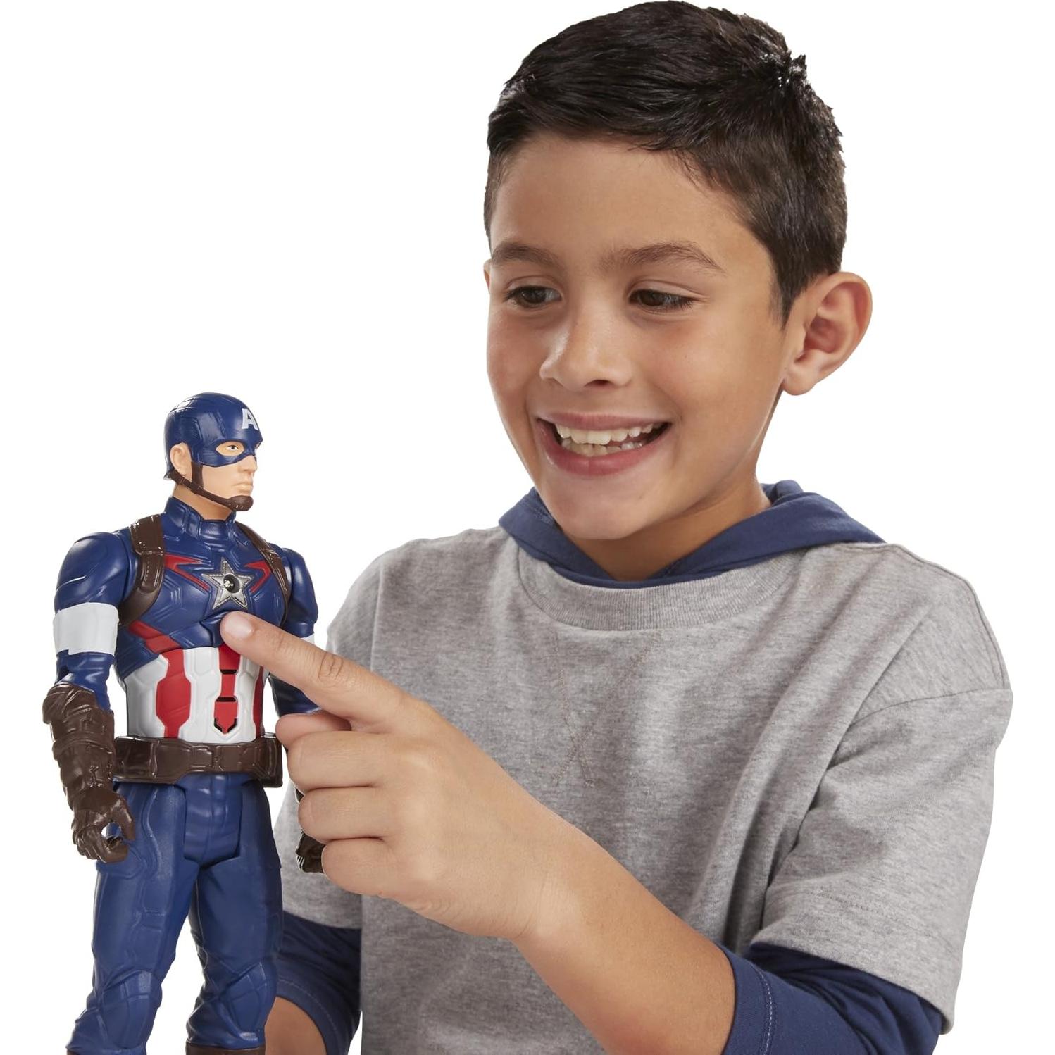 Figura de Acción Capitán América Titan Hero Tech 30.5 cm Hasbro