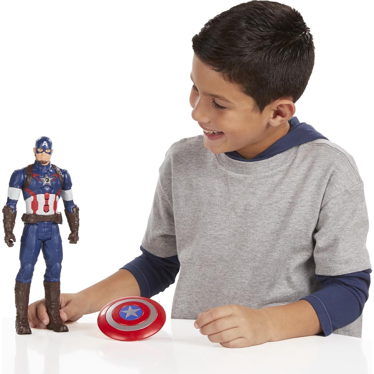 Figura de Acción Capitán América Titan Hero Tech 30.5 cm Hasbro