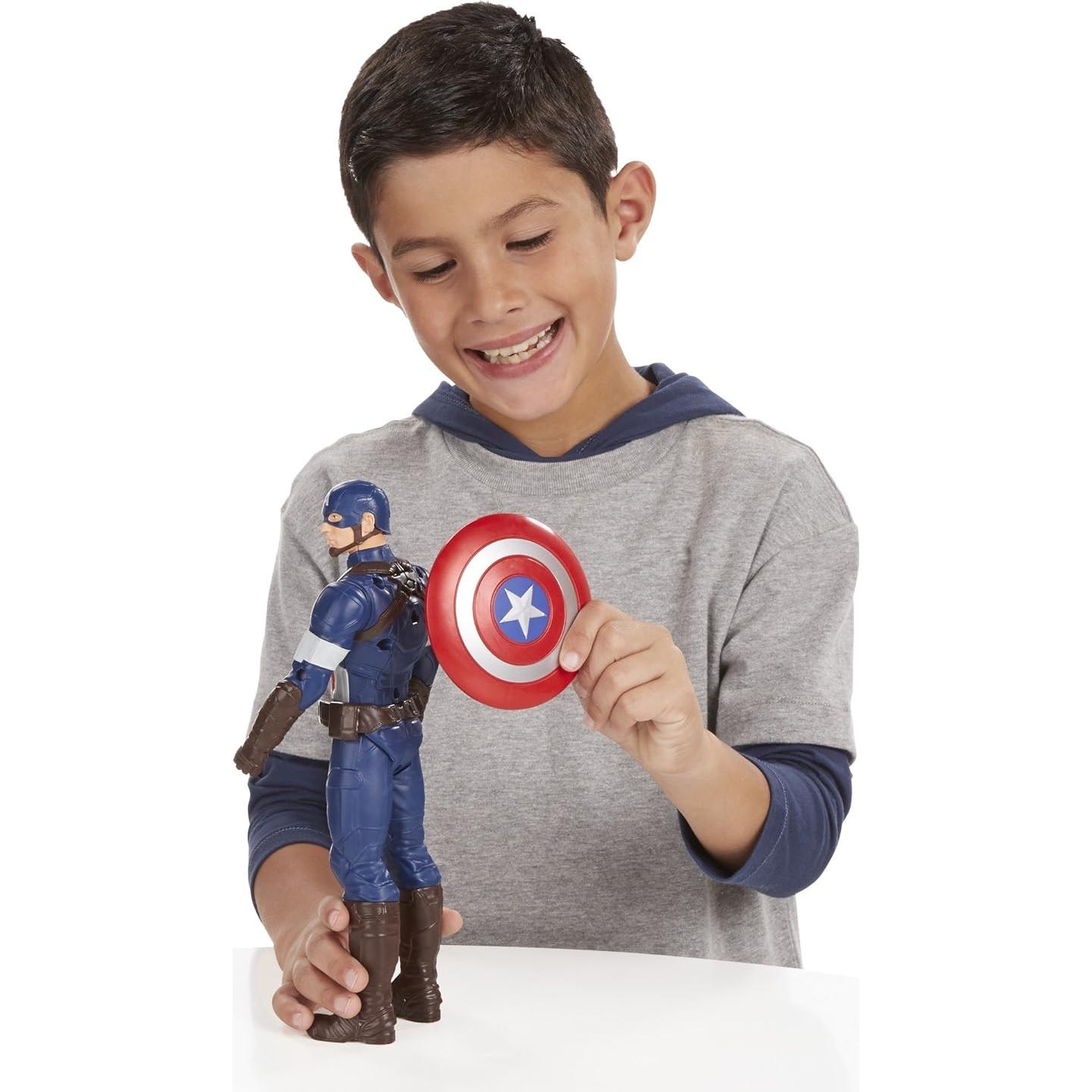 Figura de Acción Capitán América Titan Hero Tech 30.5 cm Hasbro