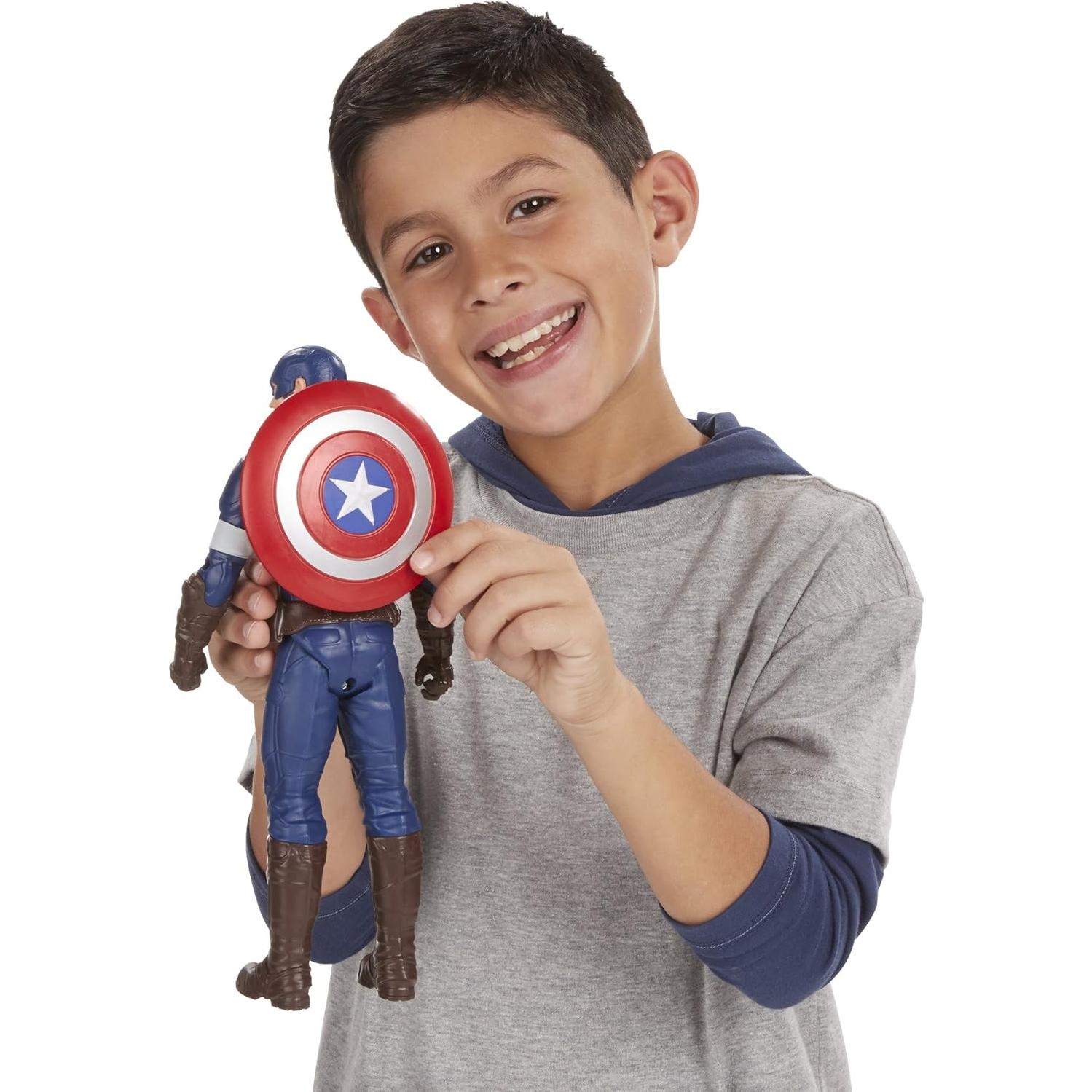 Figura de Acción Capitán América Titan Hero Tech 30.5 cm Hasbro