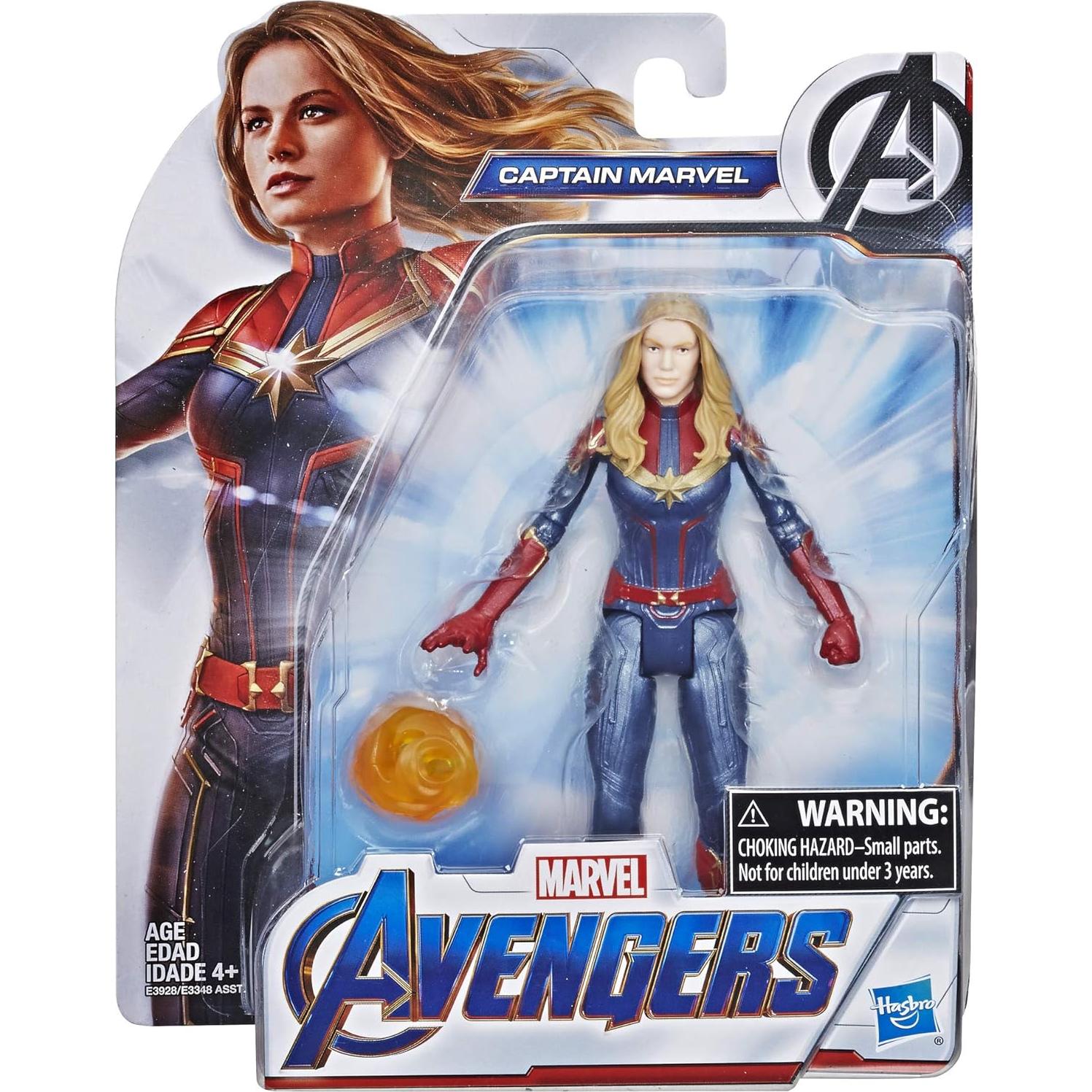 Figura de acción Captain Marvel Hasbro 20.96 cm con accesorio