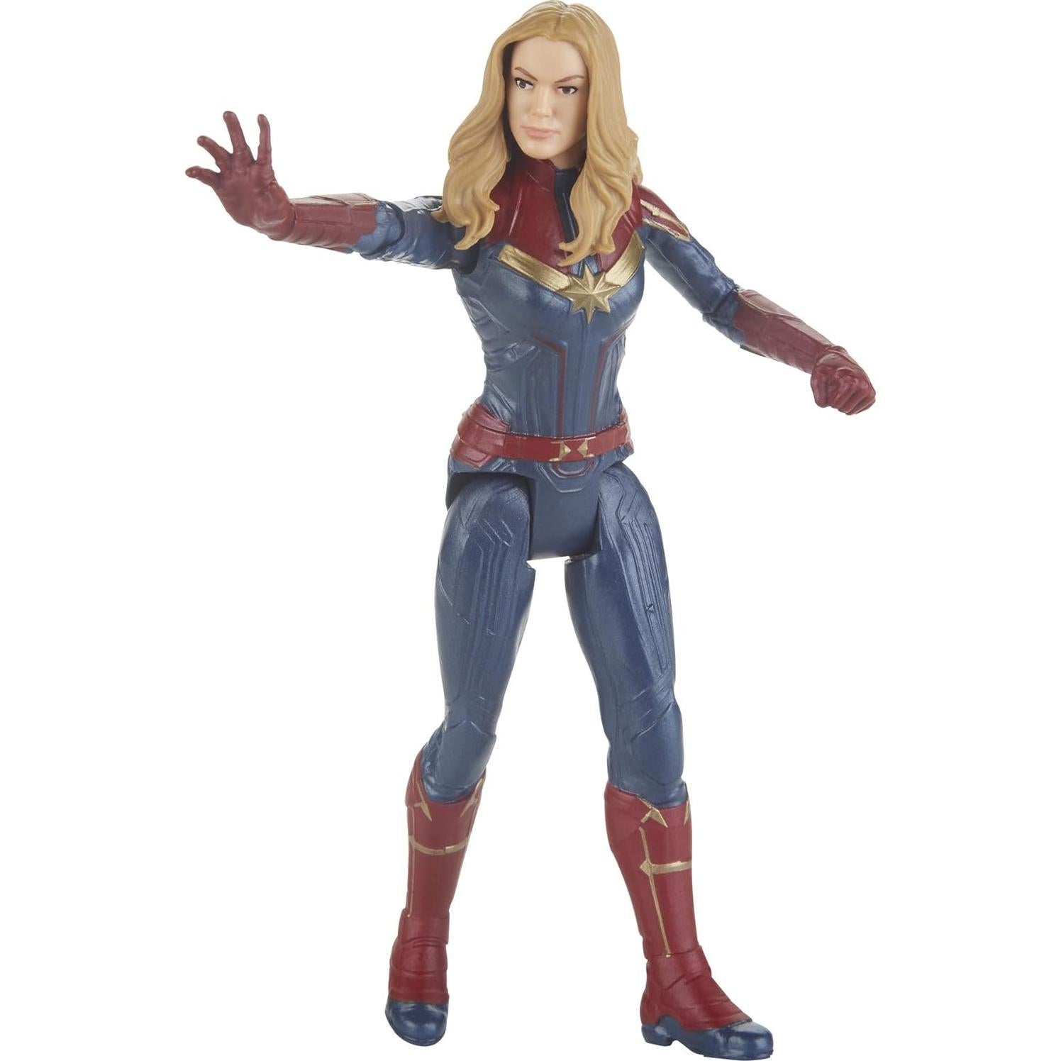 Figura de acción Captain Marvel Hasbro 20.96 cm con accesorio