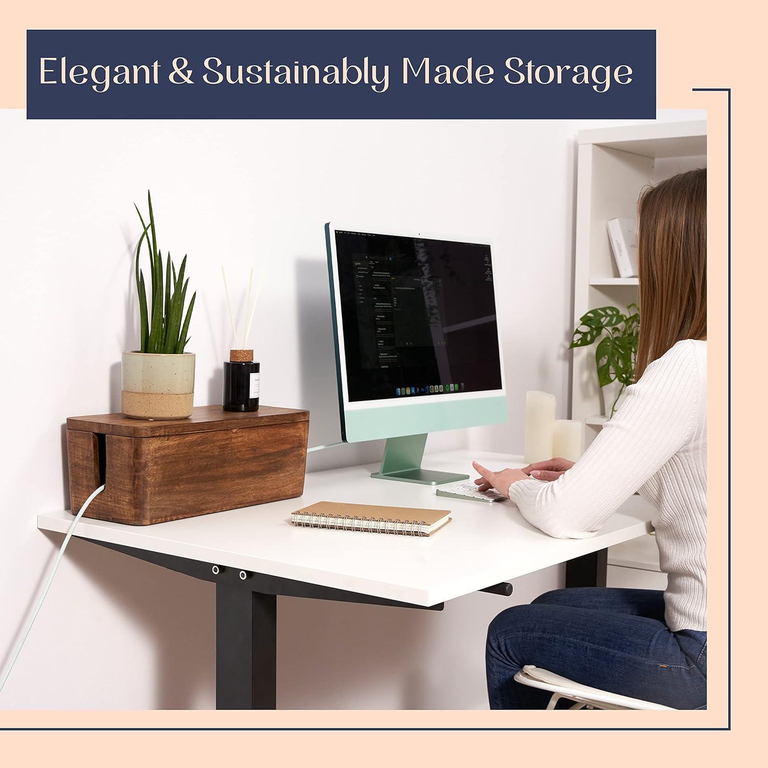 Caja Organizadora de Cables Luxe Designs LEGAZO 39.6x16.8cm