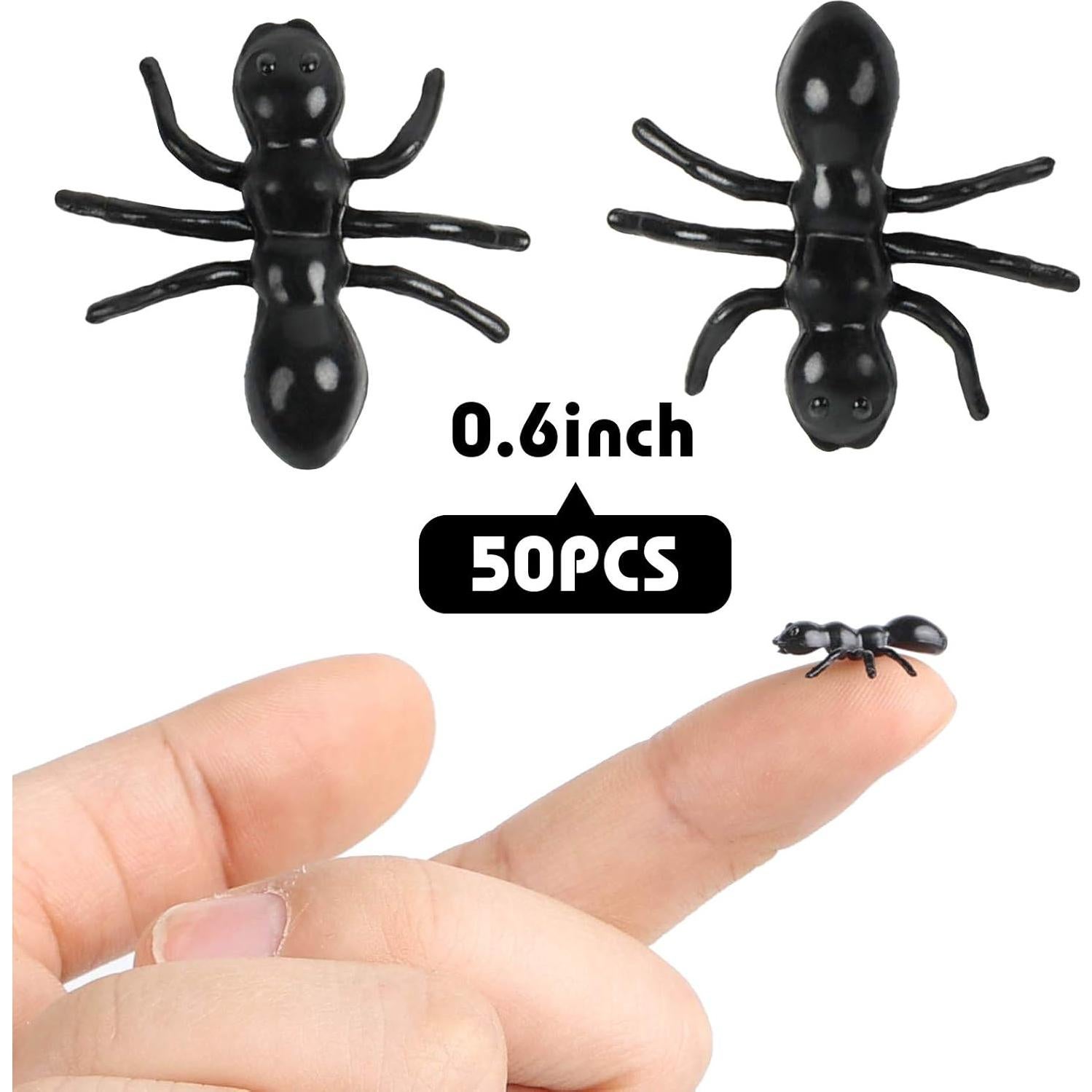 Hormigas Falsas LOVESTOWN 50 Piezas Juguete de Broma Realista