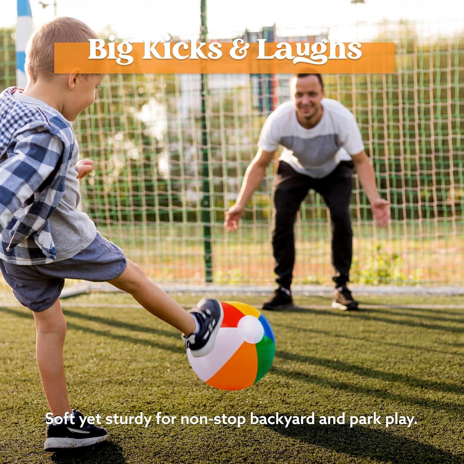 Pelotas de Playa Inflables Arcoíris JOYIN - Paquete de 12, 30 cm