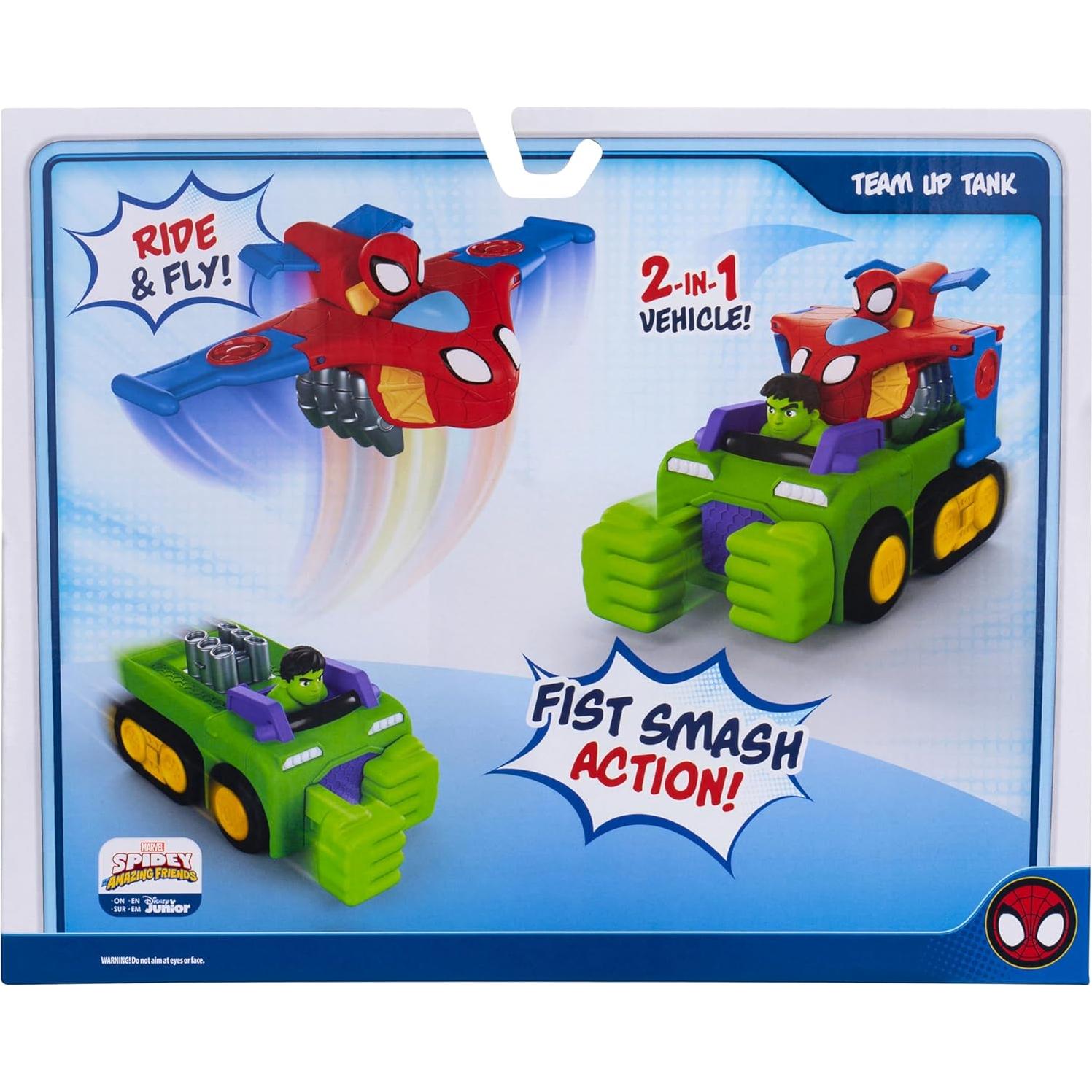 Tanque de Unión Marvel Spidey y Hulk - 15.24 cm y 10.16 cm