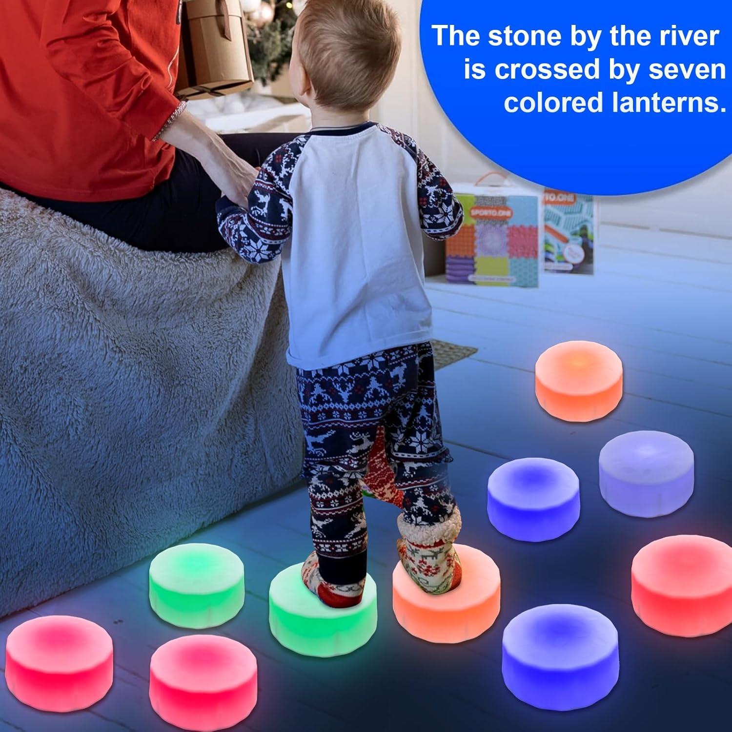 Piedras de Paso Iluminadas Onyoloy - 6 Piezas Antideslizantes