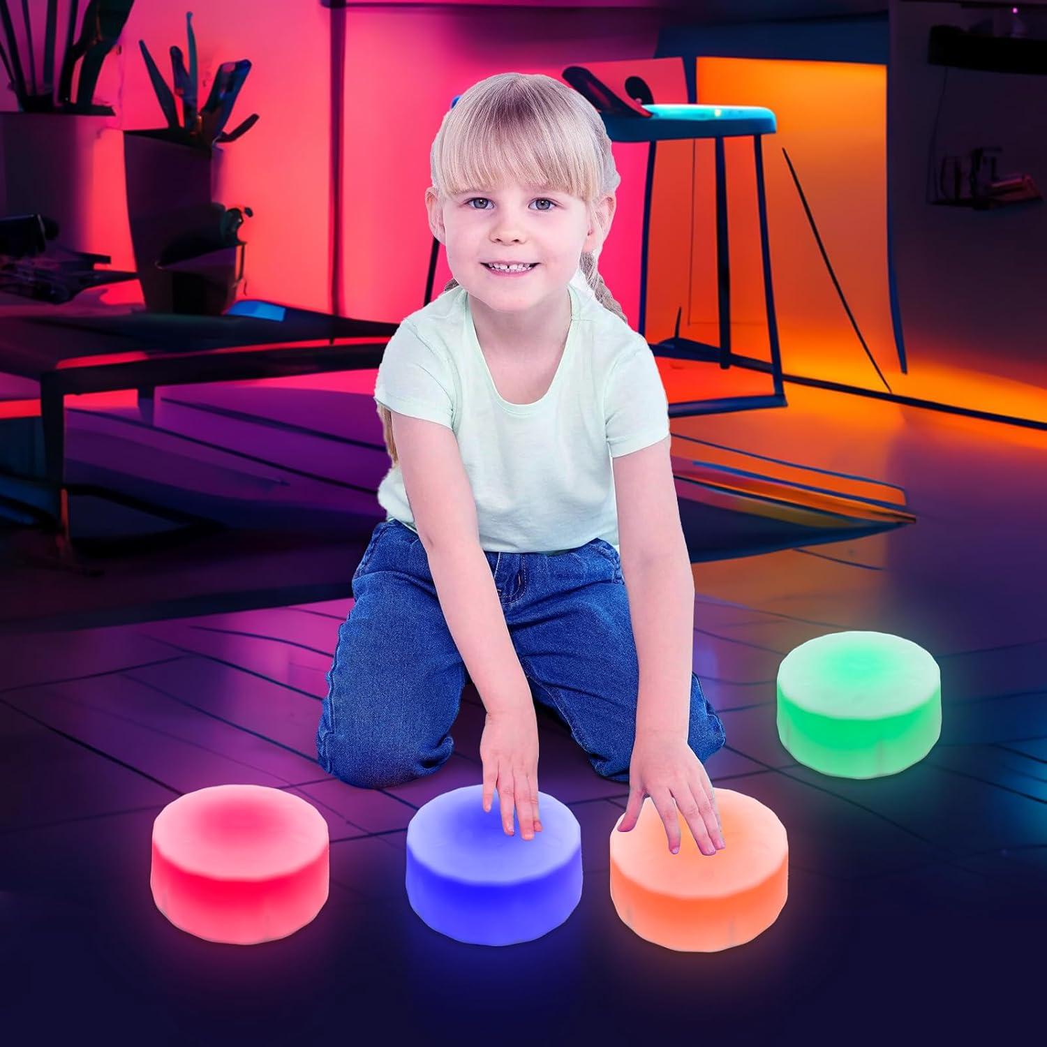 Piedras de Paso Iluminadas Onyoloy - 6 Piezas Antideslizantes