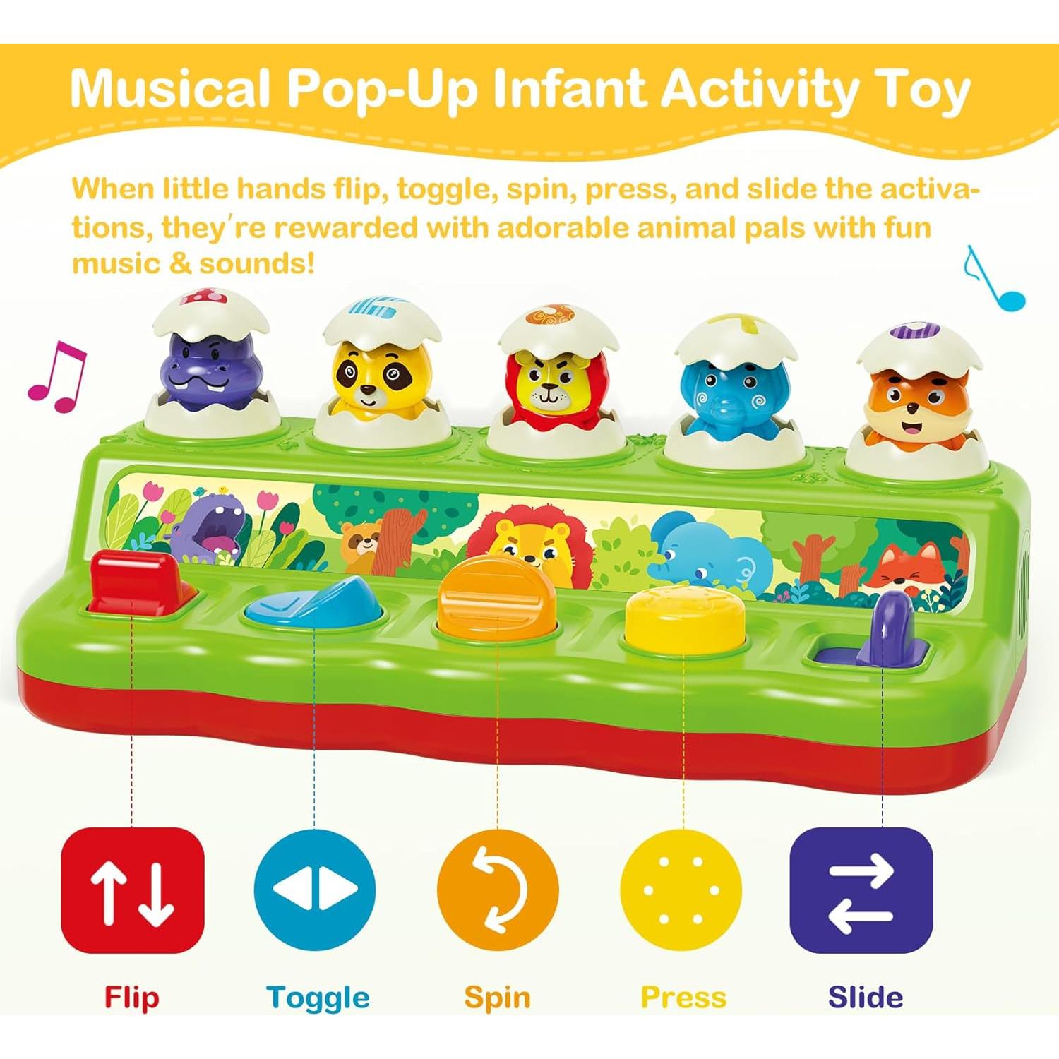 Juguete Musical Interactivo Ellinjan para Bebés 6-18 Meses