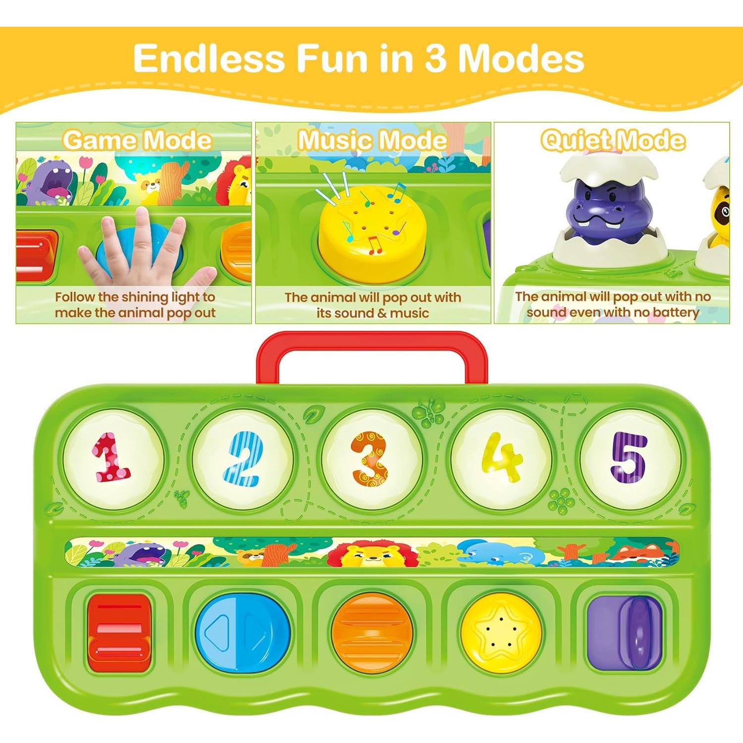 Juguete Musical Interactivo Ellinjan para Bebés 6-18 Meses