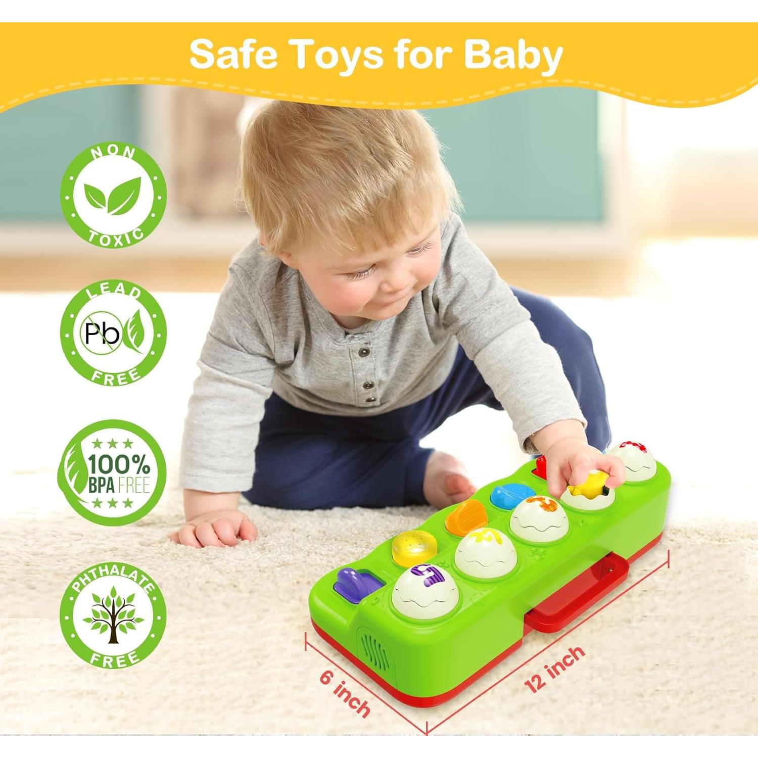 Juguete Musical Interactivo Ellinjan para Bebés 6-18 Meses