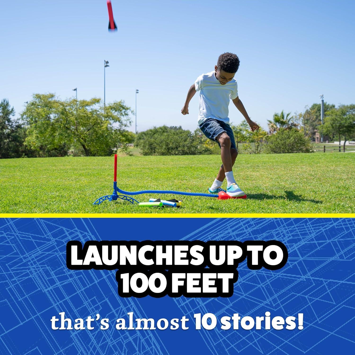 Lanzador de Cohetes Stomp Rocket Jr. Multicolor - 8 Cohetes