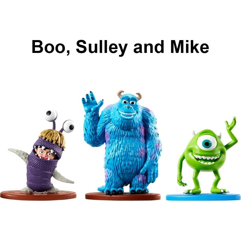 Juego de Figuras Mattel Monsters Inc Sulley Mike Boo 3 Piezas