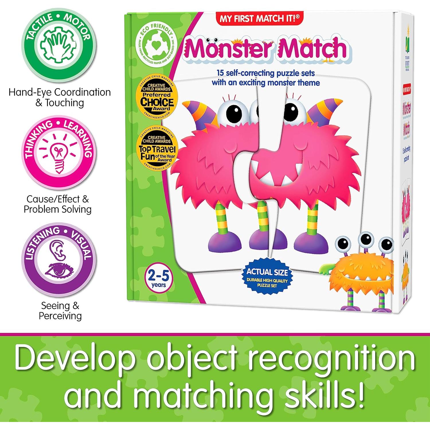 Rompecabezas de Emparejamiento Monstruos - El Viaje del Aprendizaje