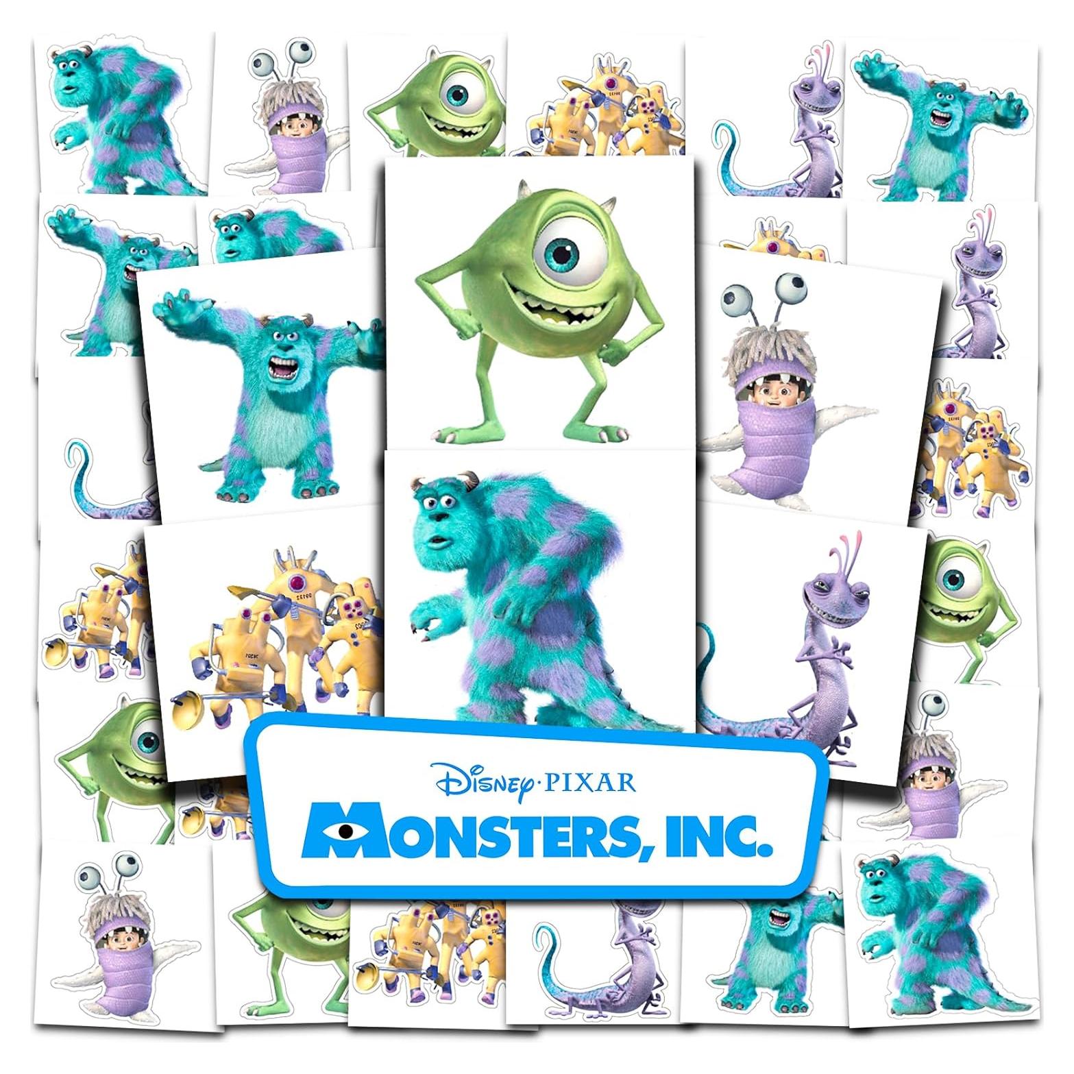 Paquete de 72 Tatuajes Temporales Disney Monsters Inc 5.08 cm