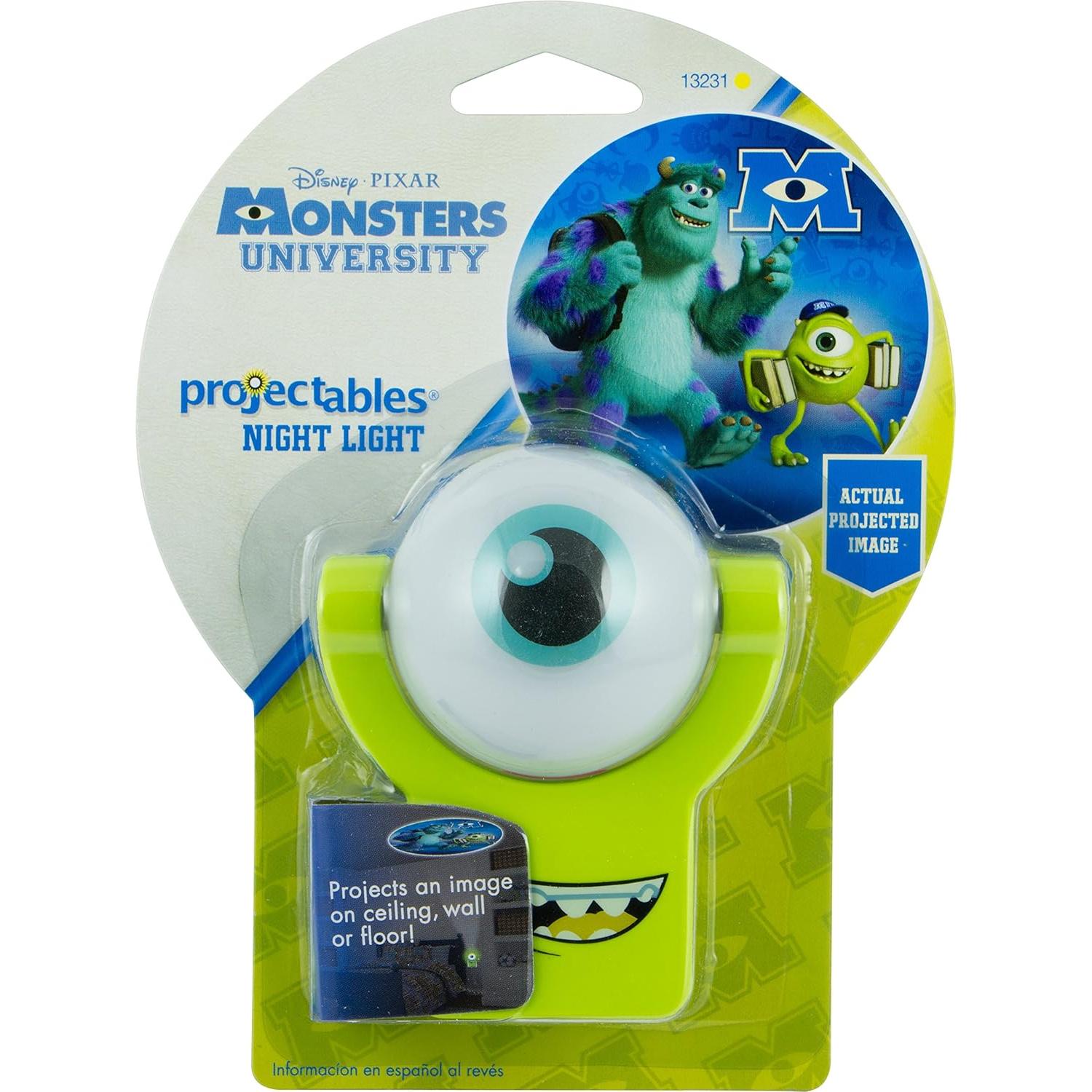 Luz Nocturna LED Projectables Disney Pixar Universidad Monstruos