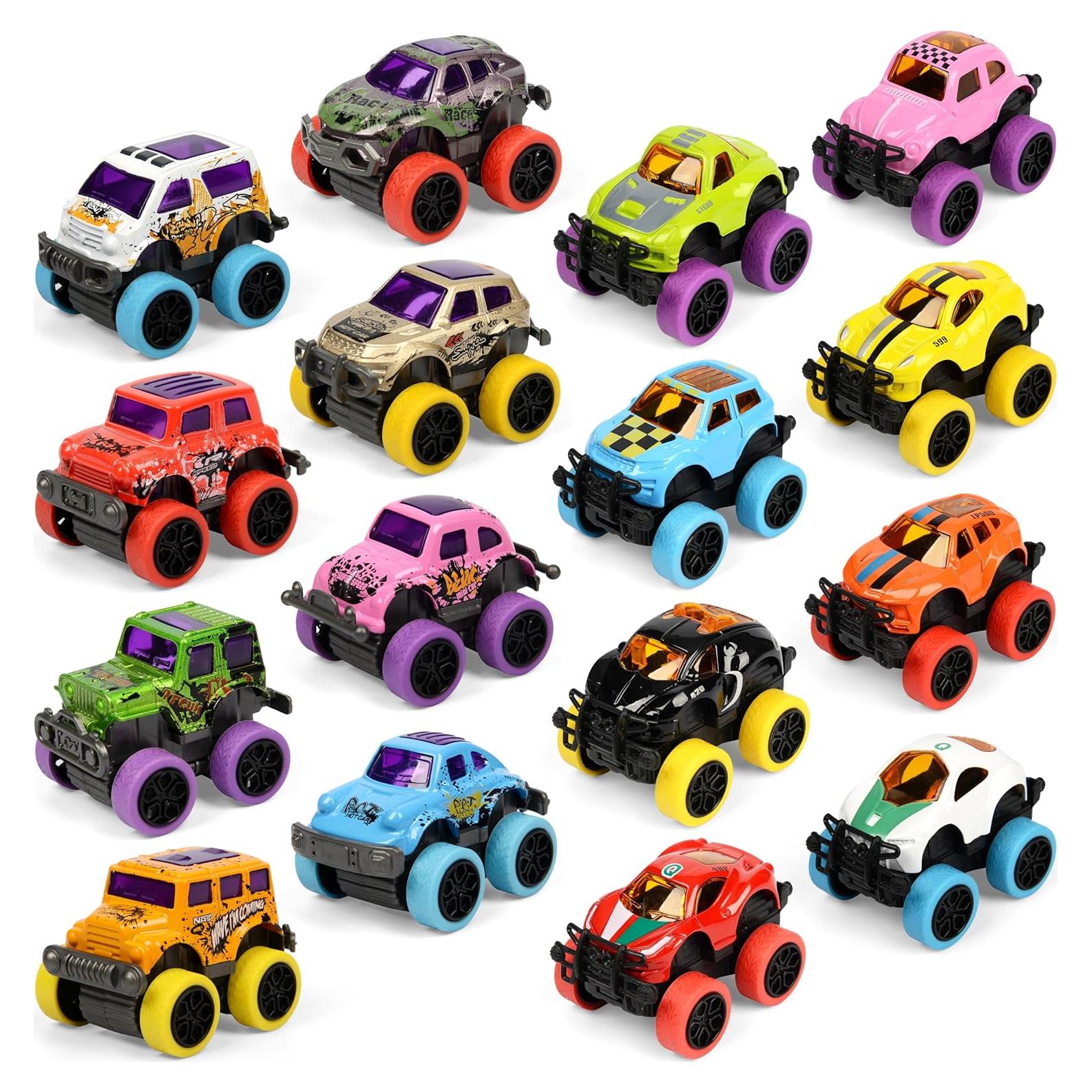 Set de 32 Mini Camiones Monstruo de Metal Neureyte 5.8 cm