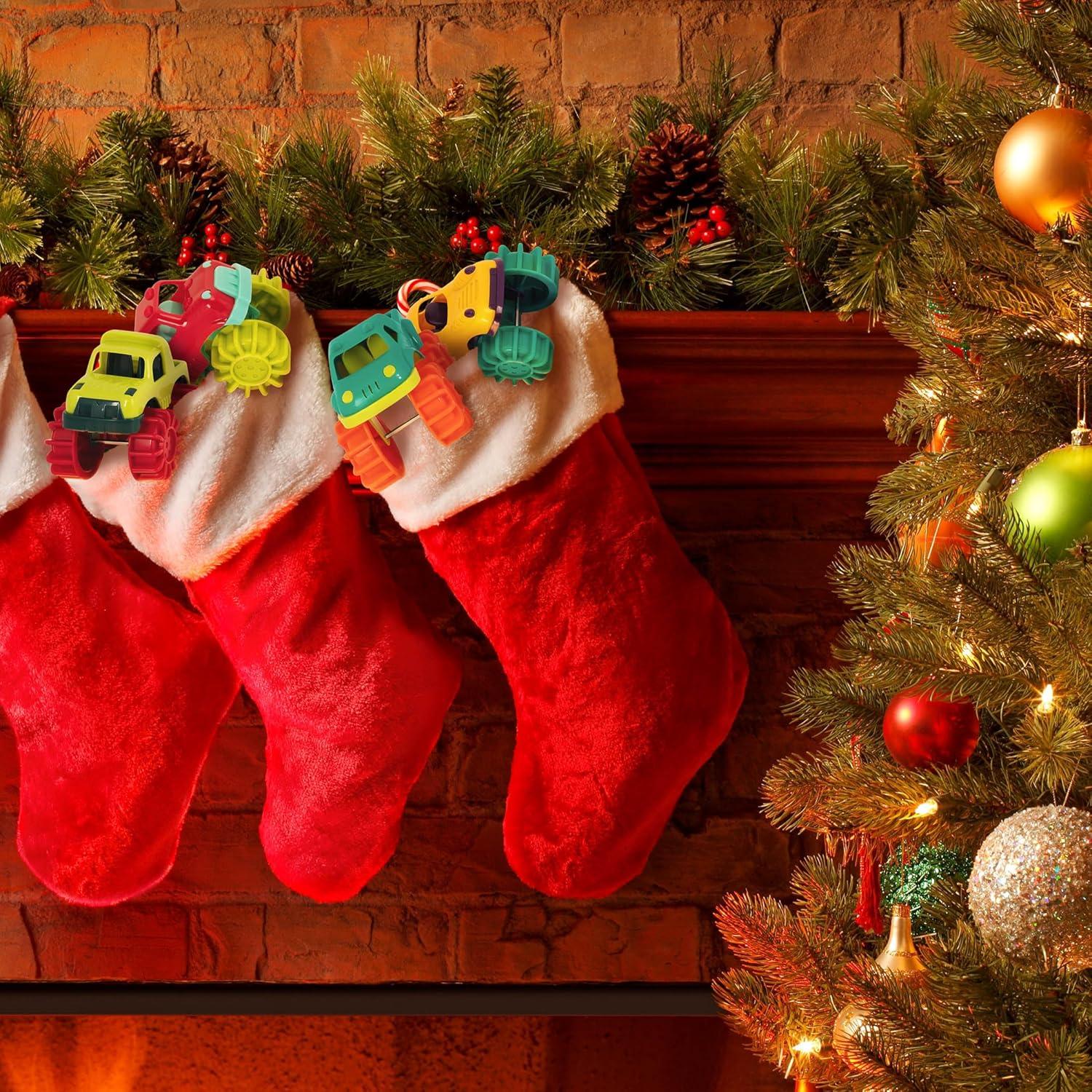 Battat Mini Camiones Monstruo de Juguete - Paquete de 6 - 2 Años+