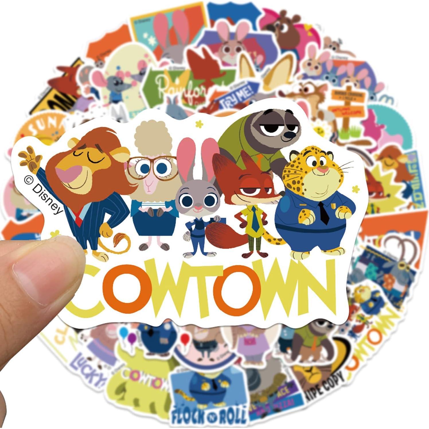 50 Calcomanías Zootopia Judy Hopps Nick Wilde Mozoltov