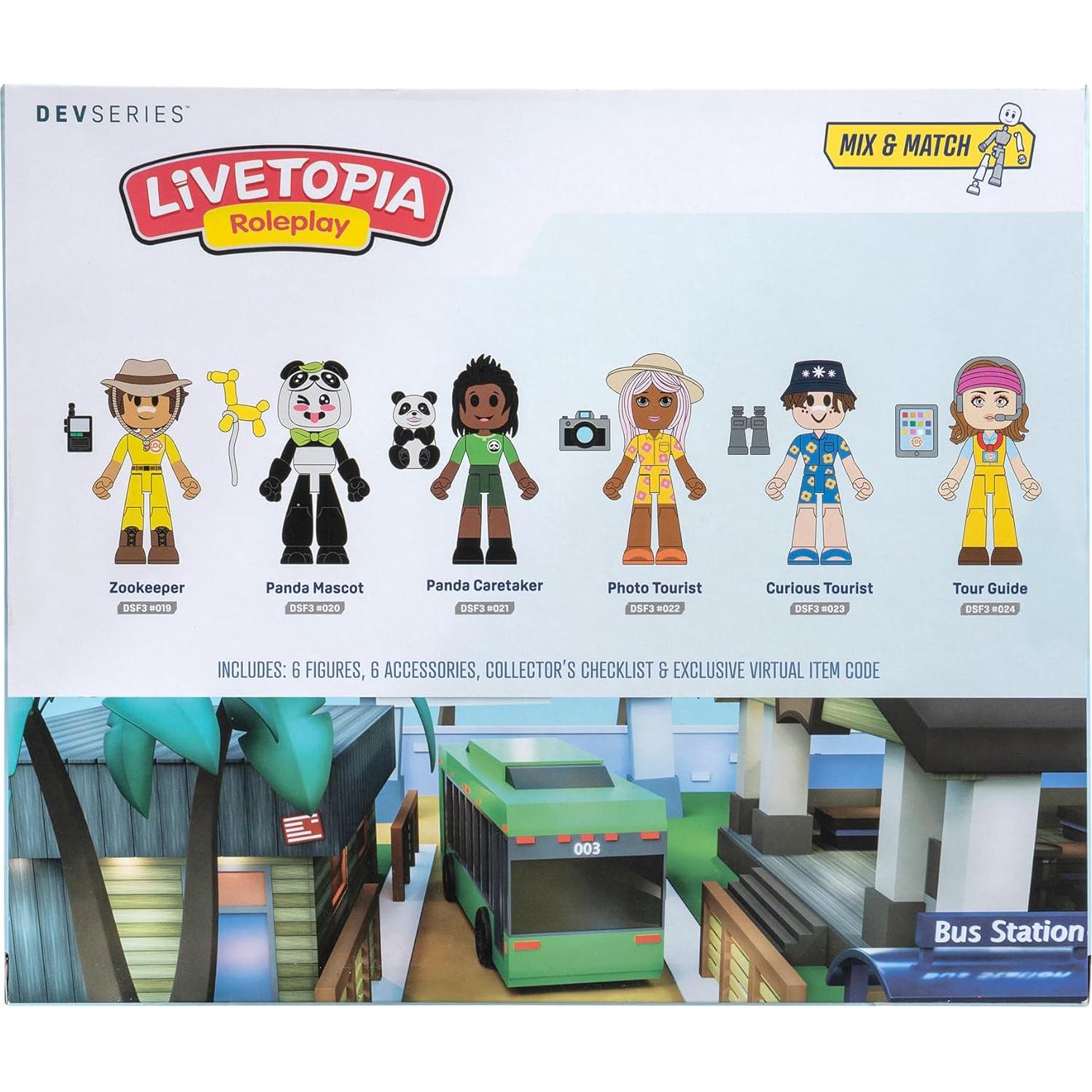 Paquete de Día en el Zoológico Livetopia - 6 Figuras 6.99 cm