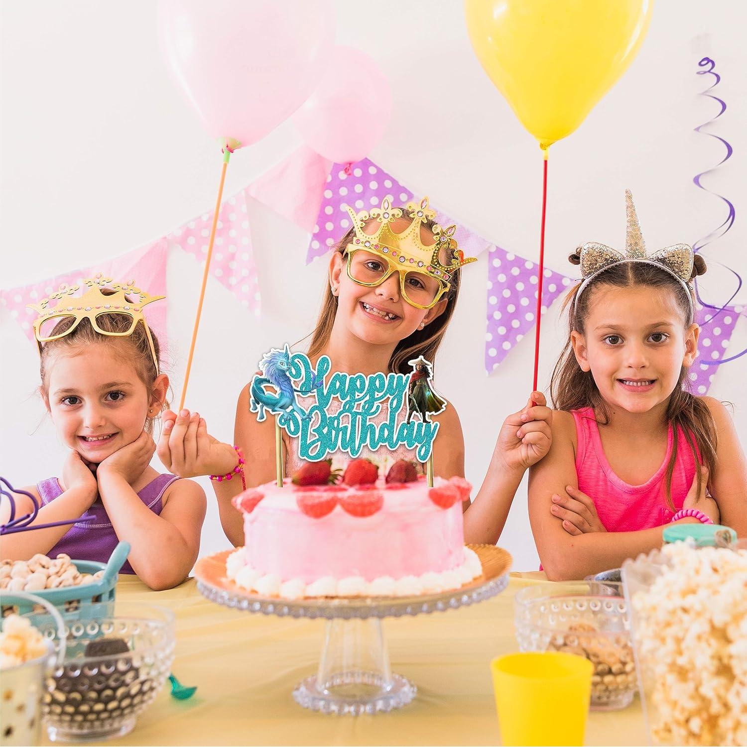 Adorno de Pastel de Cumpleaños Raya y el Último Dragón