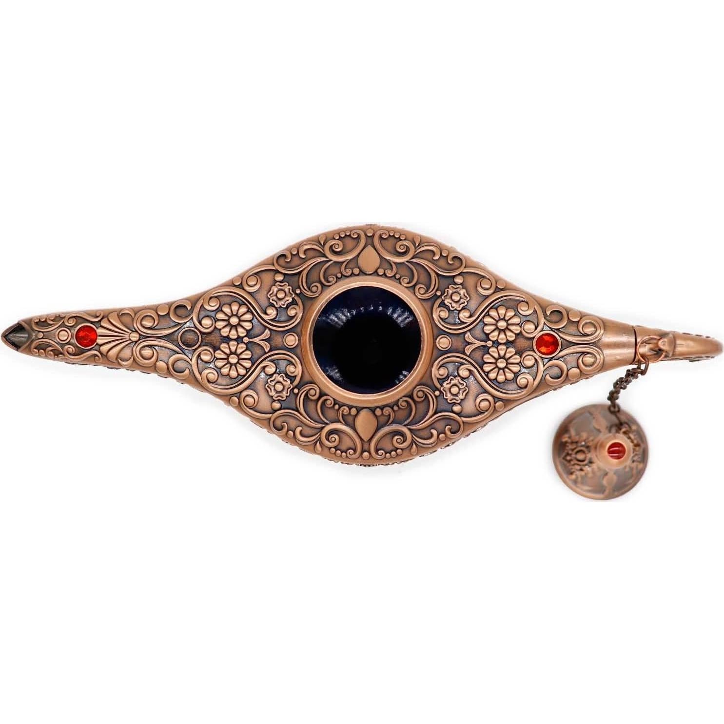 Lámpara de Genio Vintage AVESON Bronce Rojo 20.7x7x11 cm